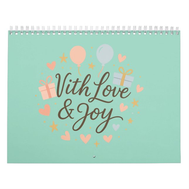 Personlig 2025-kalender - Snyggt, funktioner och Kalender (Omslag)