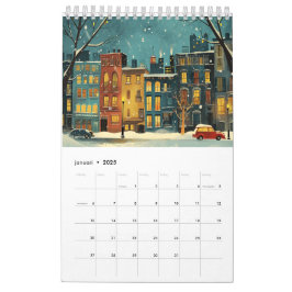 Personlig 2025 - Skandi Stil, Förtjusande Kalender