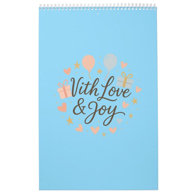 Personlig 2026 Kalender - Anpassningsbar, Elegant (Omslag)