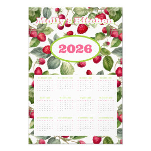 Personlig 2026 Kalender över halloners vattenfärg Fototryck