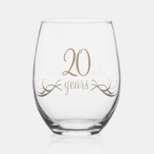 Personlig 20-årsjubileum Anpassningsbar Gift