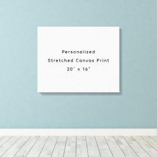 Personlig 20" x 16" sträckt canvastryck