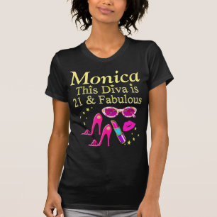 PERSONLIG 21:A BIRTHDAY FASHIONISTA T SHIRT