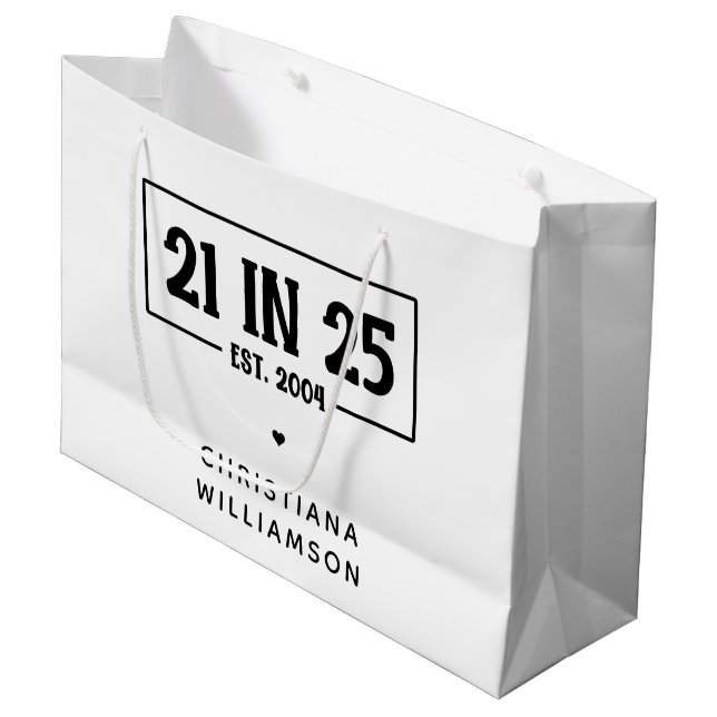 Personlig 21:a födelsedag 21 IN 25 st 2004 (Framsidan Vinklad)