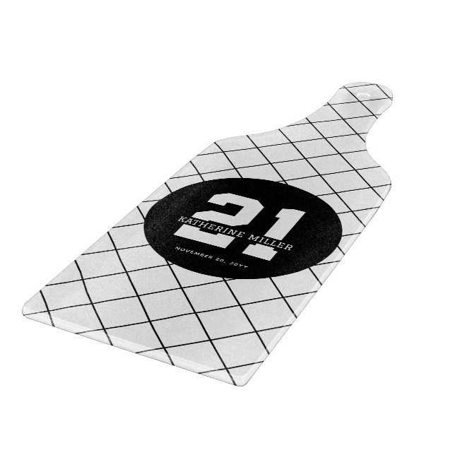 Personlig 21:a födelsedag Modern och Elegant (Hörn)