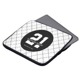 Personlig 21:a födelsedag Modern och Elegant Laptop Fodral