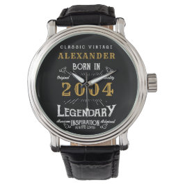 Personlig 21:a födelsedagen 2004 armbandsur