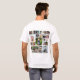 Personlig 24 Fotokollage T-Shirt (Hel baksida)