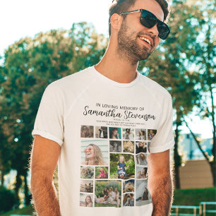 Personlig 24 Fotokollage T Shirt