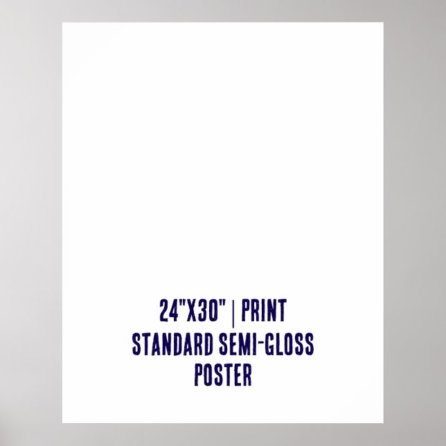 Personlig 24"x30" Standard halvblank Poster (Framsidan)
