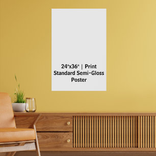 Personlig 24"x36" Standard halvblank Poster