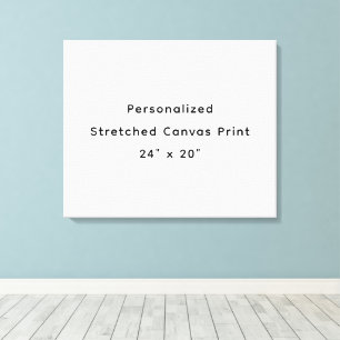 Personlig 24" x 20" sträckt canvastryck
