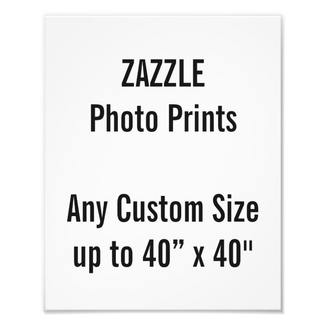 Personlig 24 x 30 cm fotoutskrift eller storlek an fototryck (Framsidan)