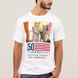 Personlig 250 Amerika Familjeåterförening Patrioti T Shirt