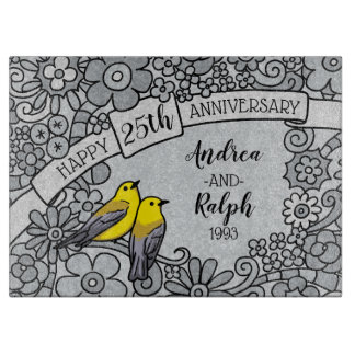 Personlig 25-årsjubileum, fåglar i Blommigten Silv