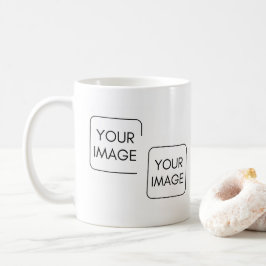 Personlig 2 Bilder Business Logotyp Corporate Gift Kaffemugg