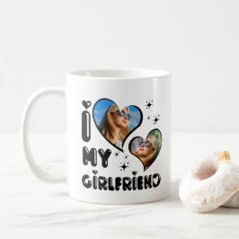 Personlig 2 Foto I Kärlek Min flickvän Kaffemugg