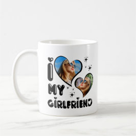 Personlig 2 Foto I Kärlek Min flickvän Kaffemugg