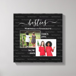 Personlig 2 Foto nu, då BEST Canvastryck