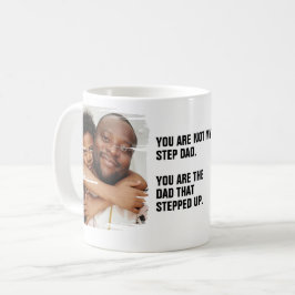 Personlig 2 Foto på Pappa som steg upp Kaffemugg