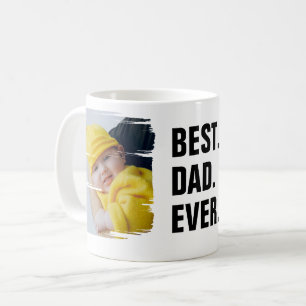 Personlig 2 Photo Best Pappa ever Fars dag Kaffemugg