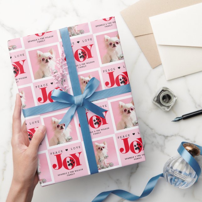 Personlig 2 Photo Pet Hund JOY Presentpapper (Gifting)