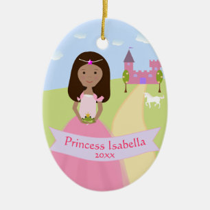 Personlig 2 Sided Princess Ornament