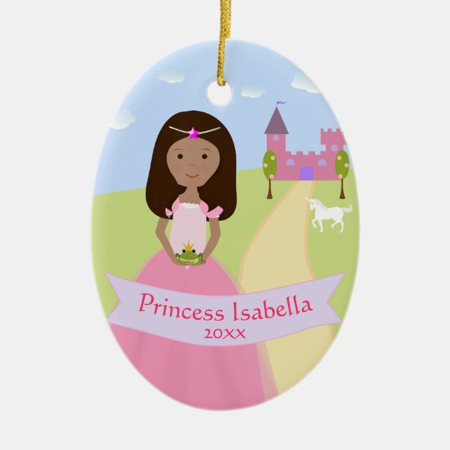 Personlig 2 Sided Princess Ornament (Framsidan)