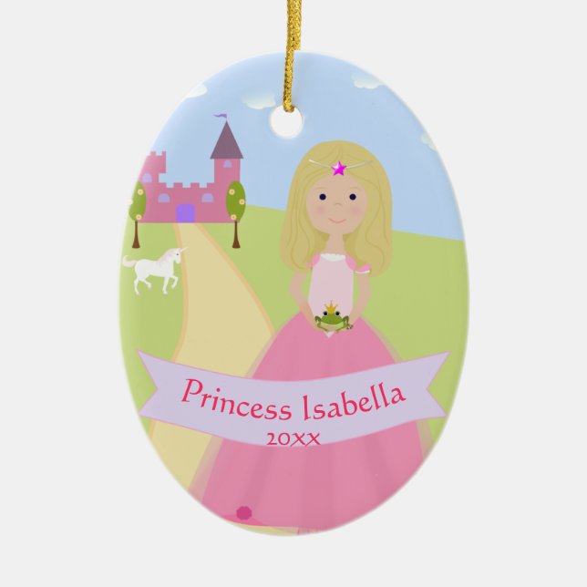 Personlig 2 Sided Princess Ornament (Framsidan)