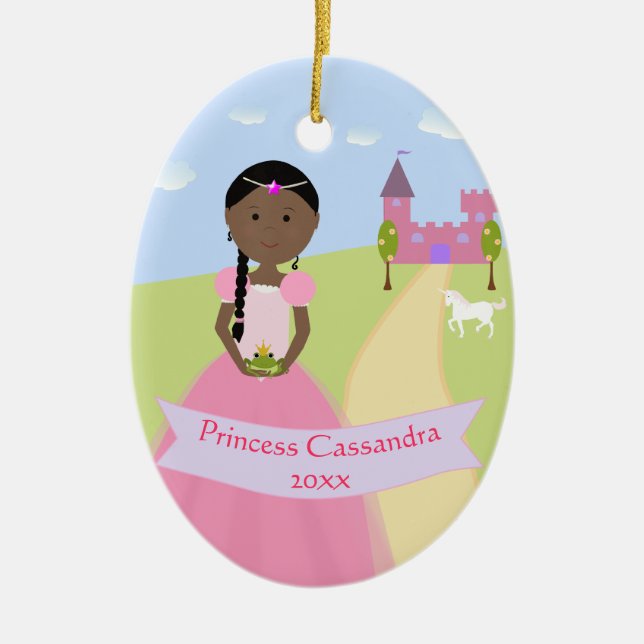 Personlig 2 Sided Princess Ornament (Framsidan)