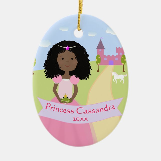 Personlig 2 Sided Princess Ornament (Framsidan)