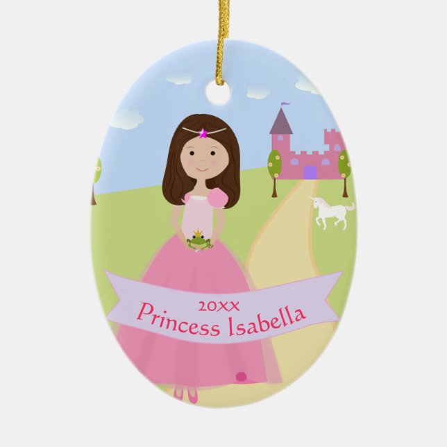 Personlig 2 Sided Princess Ornament (Framsidan)