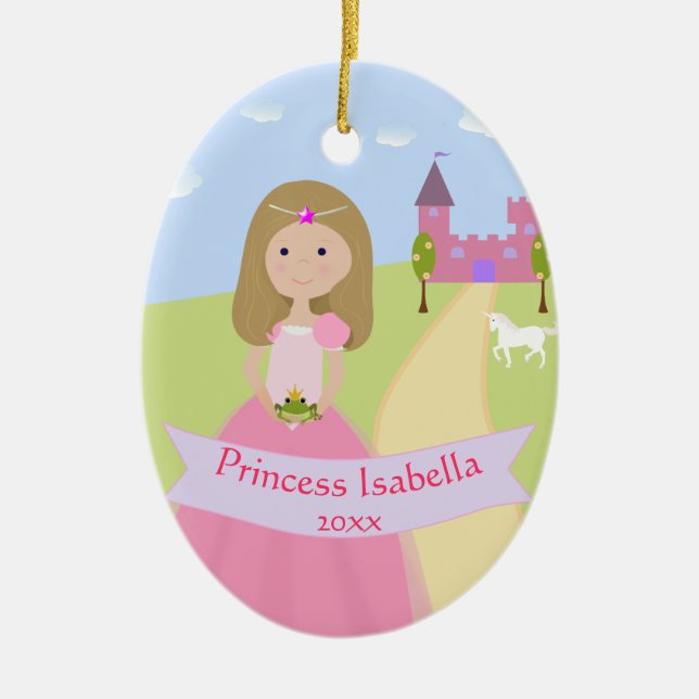 Personlig 2 Sided Princess Ornament (Framsidan)