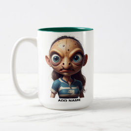 Personlig 2-toning Kvinnor i Rugby Mugg