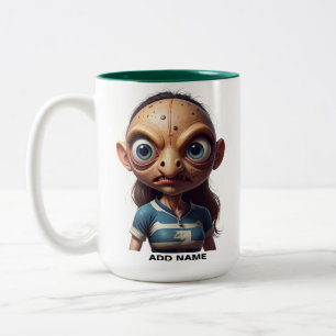 Personlig 2-toning Kvinnor i Rugby Mugg