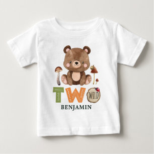 Personlig 2 Vild Skogsmark 2:a födelsedagen T Shirt