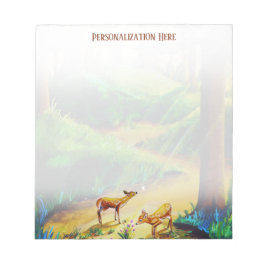 Personlig 2 Woodland Fawns Anteckningsblock