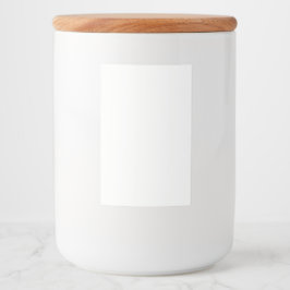 Personlig 2x3 etikett för matbehållare