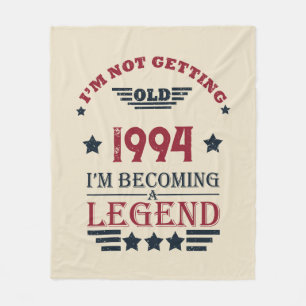 Personlig 30 vintage 30års födelsedag party fleecefilt