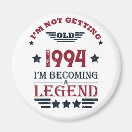 Personlig 30 vintage 30års födelsedag party magnet