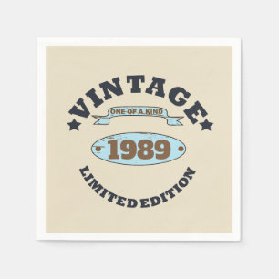 Personlig 30 vintage 30års födelsedag party pappersservett