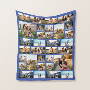 Personlig 32 Blanket för fotokollage Fleece Blanke