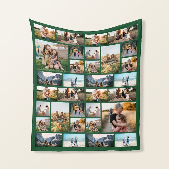 Personlig 32 Blanket för fotokollage Fleece Blanke (Skapare uppladdad)