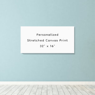 Personlig 36" x 16" sträckt canvastryck