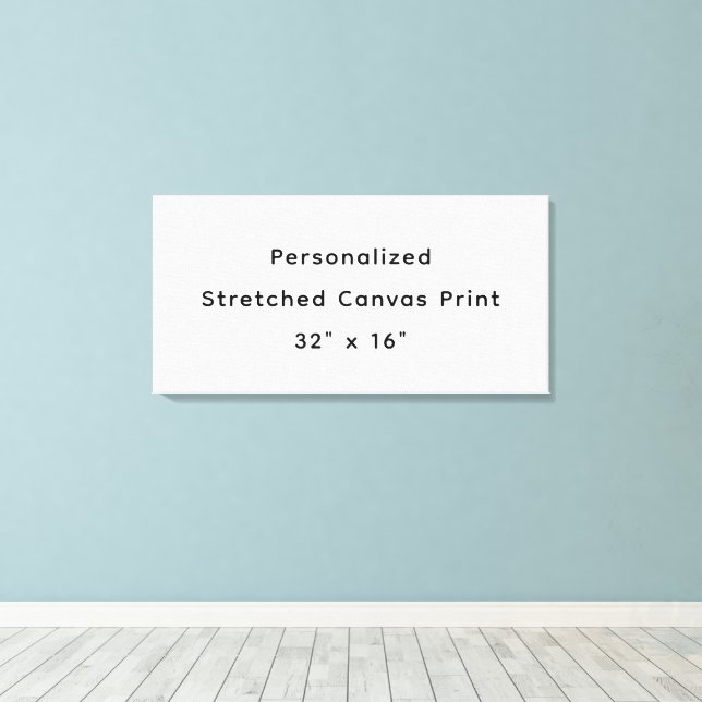 Personlig 36" x 16" sträckt canvastryck (Insitu (trägolv))