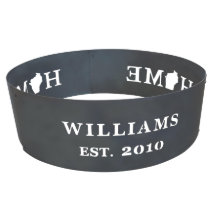 Personlig 37" x 12" Home Steel Fire Ring