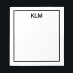 Personlig 3 Brev Monogram-Anteckningsblock Anteckningsblock<br><div class="desc">Personlig 3 Brev Monogram-Anteckningsblock</div>