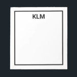 Personlig 3 Brev Monogram-Anteckningsblock Anteckningsblock<br><div class="desc">Personlig 3 Brev Monogram-Anteckningsblock</div>