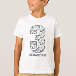 Personlig 3:e födelsedagshuset t shirt