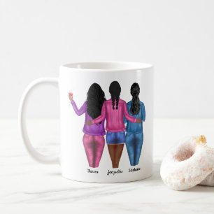 Personlig 3 Felaktig offert för bästa vänner Kaffemugg